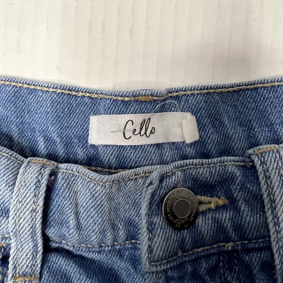 Cello Women's 1 Super High Rise Dad Jeans Button Fly Distressed Denim Y2K Excell - Picture 6 of 15